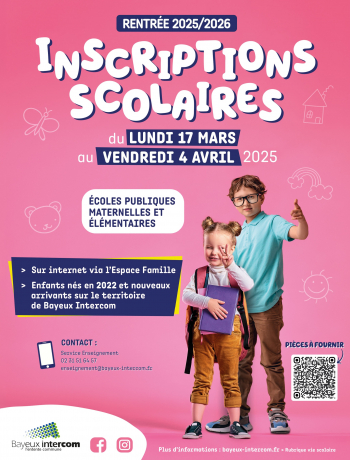 INSCRIPTIONS SCOLAIRES 2025/2026
