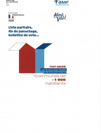 COMMUNE MOINS DE 1000 HABITANTS : NOUVEAU SCRUTIN
